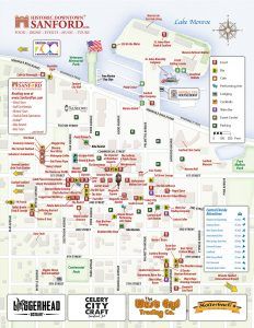 Map of Historic Downtown Sanford, FL - Historic Downtown Sanford Tours ...